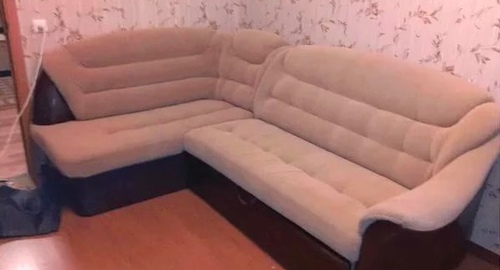 Перетяжка углового дивана. Ивангород
